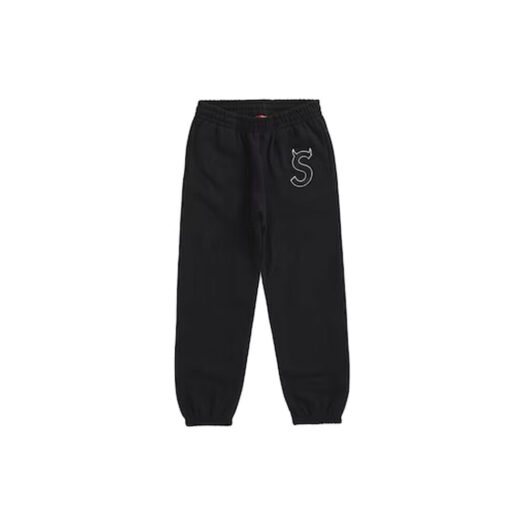 Supreme S logo sweatpant Black | vrealitybolivia.com