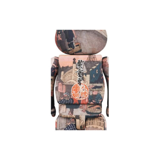 Bearbrick x Tokyo National Museum Hiroshige Utagawa (Fifty-three Stations of the Tokaido) Nihonbashi 100% & 400% Set