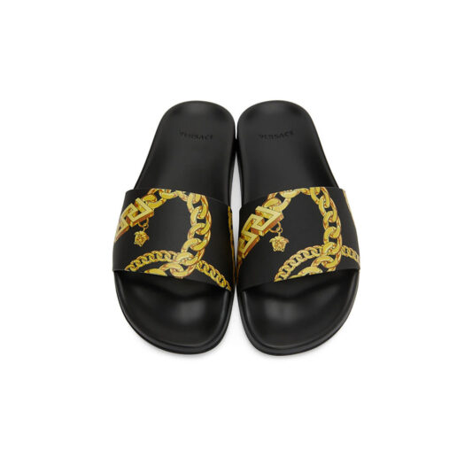 Black La Greca Chain Slides