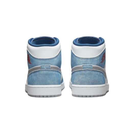 Jordan 1 Mid French Blue Fire Red