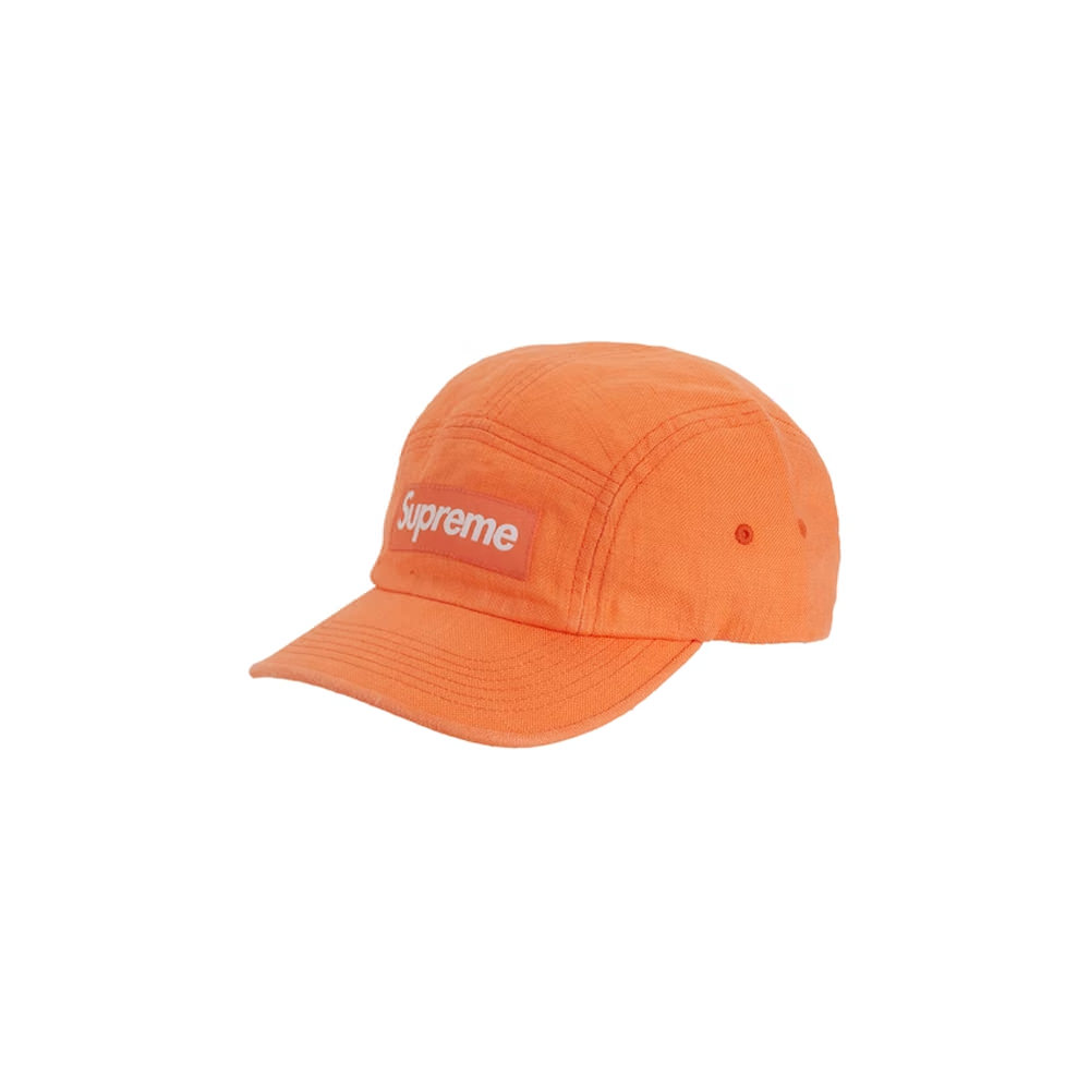 Supreme Linen Fitted Camp Cap Neon OrangeSupreme Linen Fitted Camp 