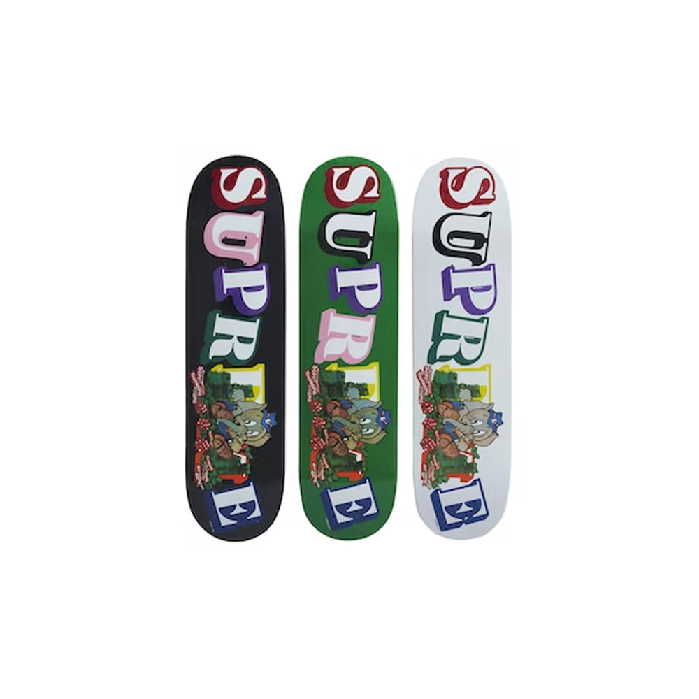 Supreme Medini Skateboard Deck Blue/Pink Set - US