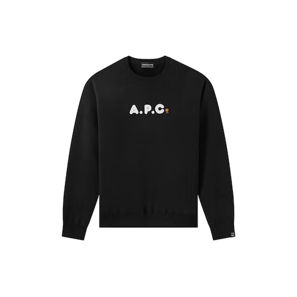 BAPE x A.P.C. Kids Milo on APC Wide Crewneck Black