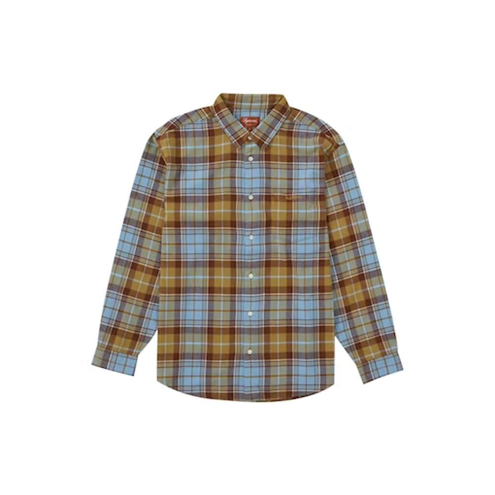 Supreme Plaid Flannel Shirt (FW22) RustSupreme Plaid Flannel Shirt