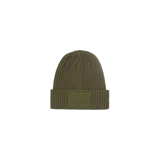 Supreme Overdyed Patch Beanie Olive
