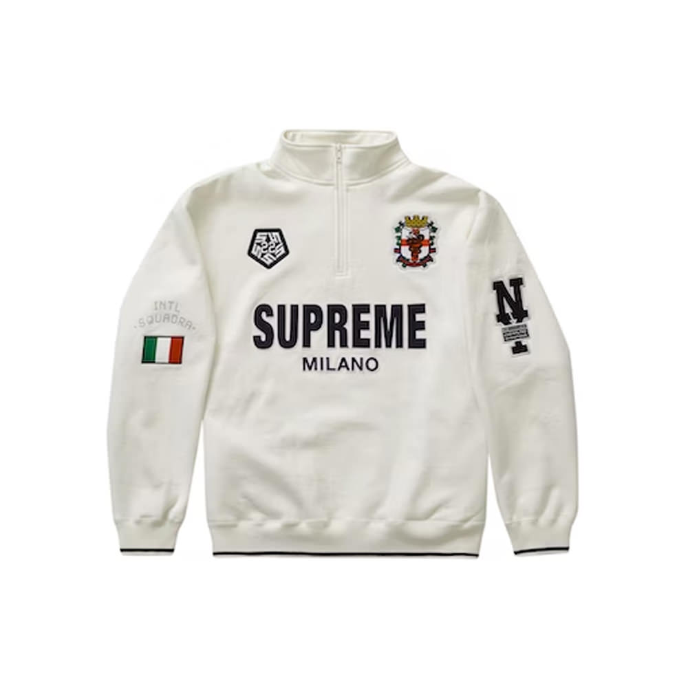 Supreme Milano Half Zip Pullover White