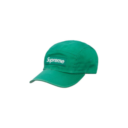 Supreme Washed Chino Twill Camp Cap (FW22) Green