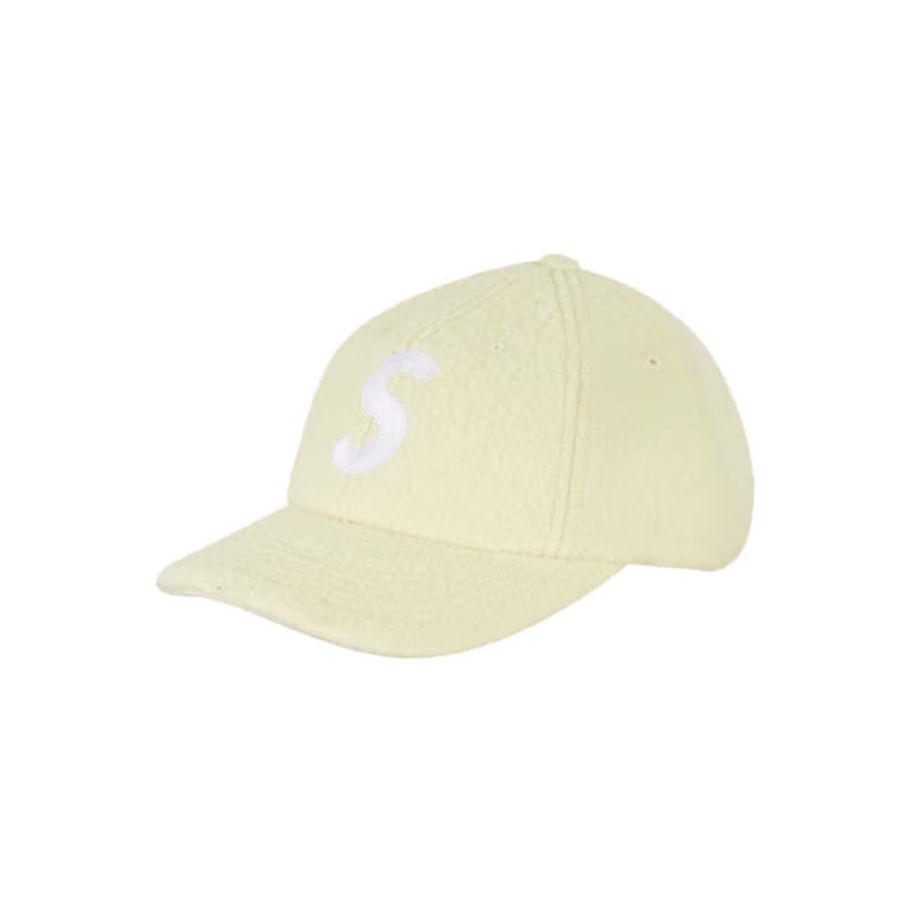 Supreme Boiled Wool S Logo 6-Panel WhiteSupreme Boiled Wool S Logo