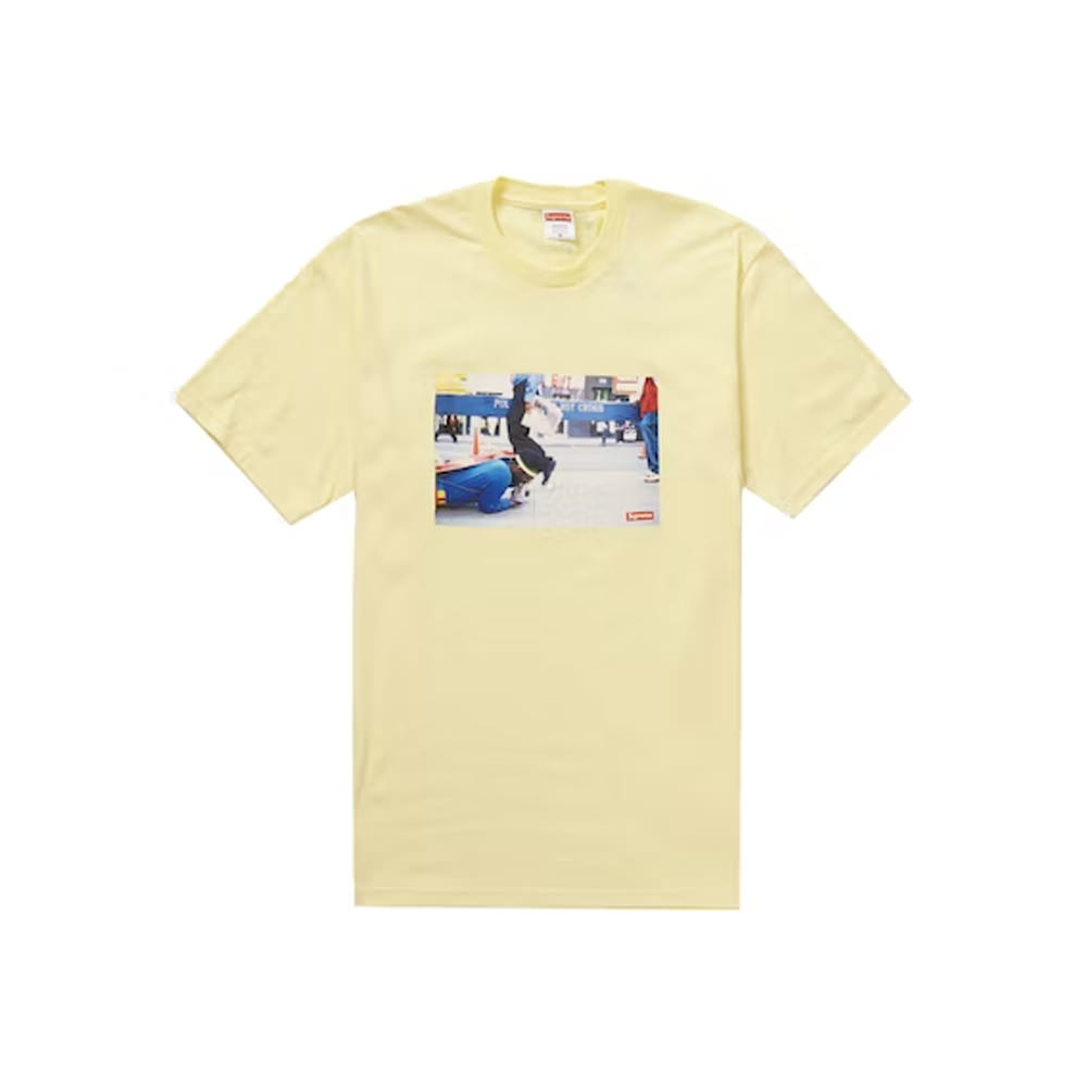 Supreme Pope.L Training Crawl Tee Pale YellowSupreme Pope.L