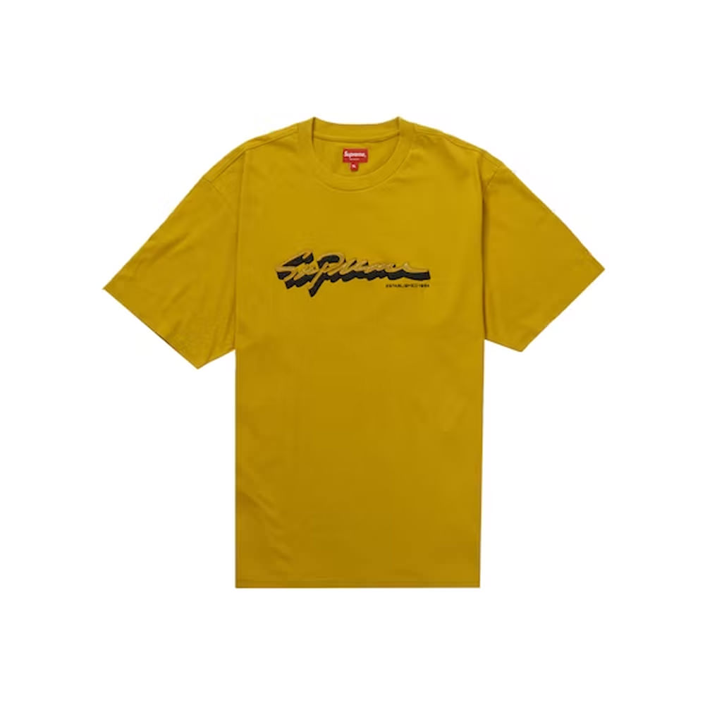 Supreme Shadow Script S/S Top Dusty Yellow