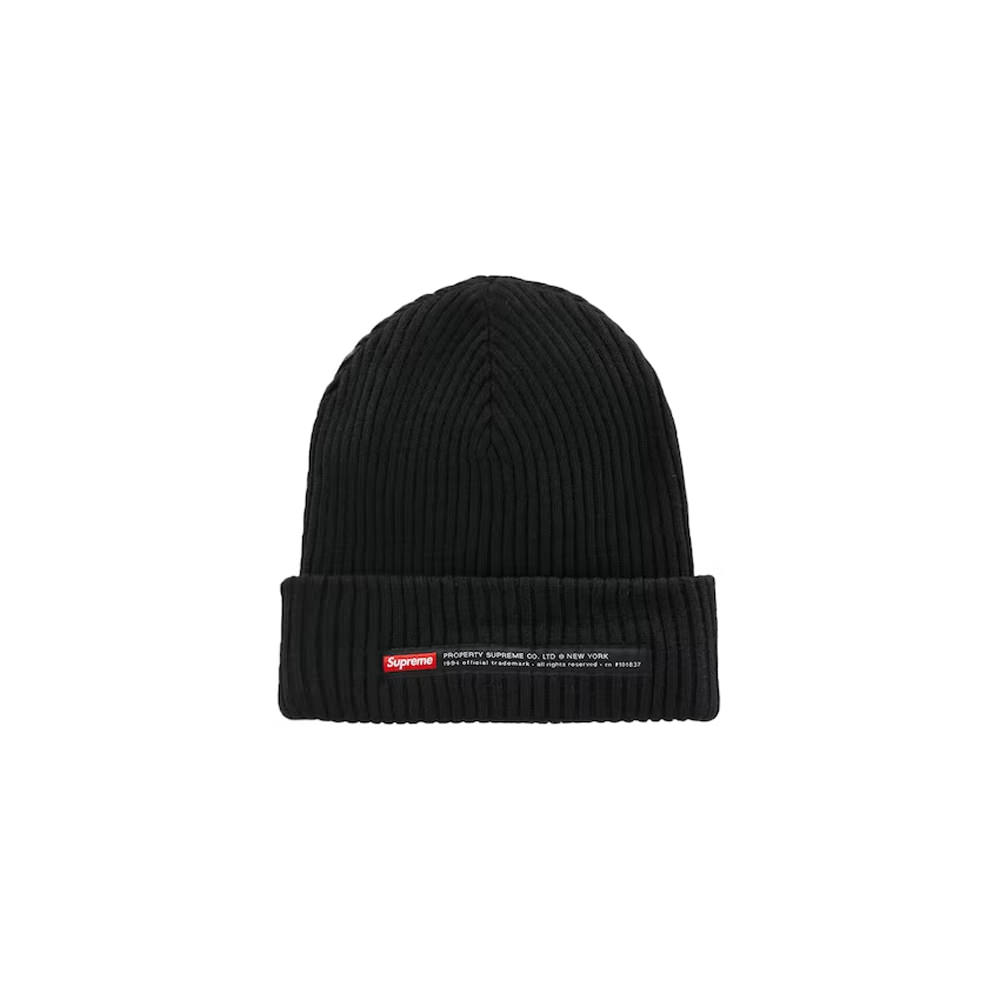 Black top supreme beanie