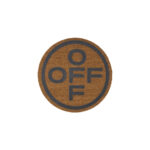 Brown Round ‘Off’ Door Mat