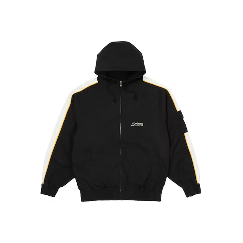 Palace Lowercase Hooded Cotton Jacket Black/WhitePalace Lowercase