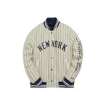 Kith MLB for New York Yankees Wool Bomber Jacket White