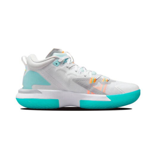 Jordan Zion 1 White Dynamic Turquoise