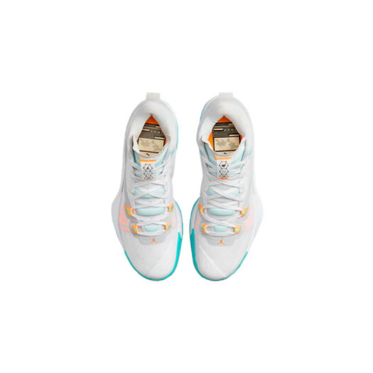 Jordan Zion 1 White Dynamic Turquoise