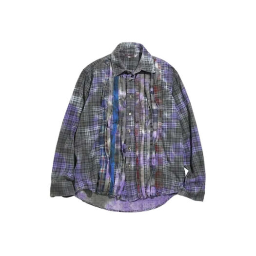 Needles Flannel Ribbon Button Down Shirt Multicolor