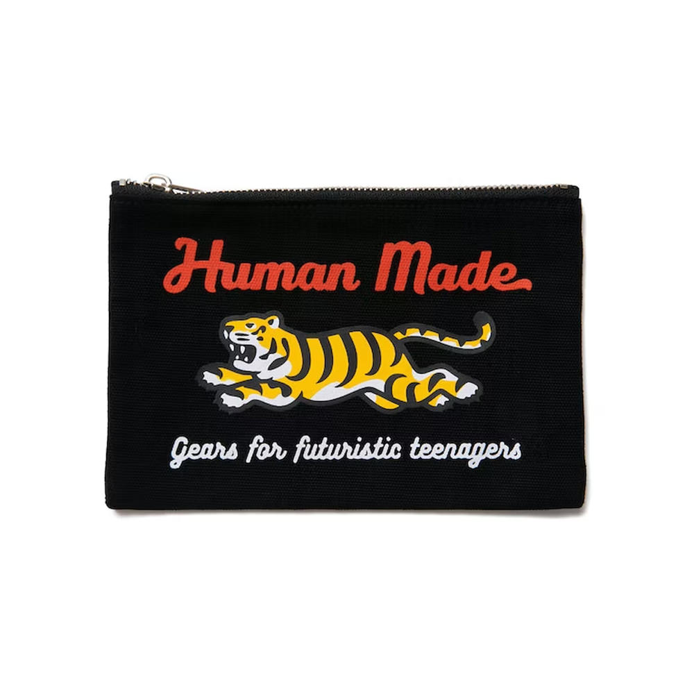 Human Made Tiger Bank Pouch Black