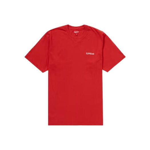 Supreme Washed Capital S/S Top Red