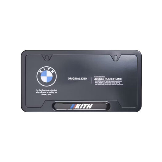 Kith x BMW License Plate Frame Black