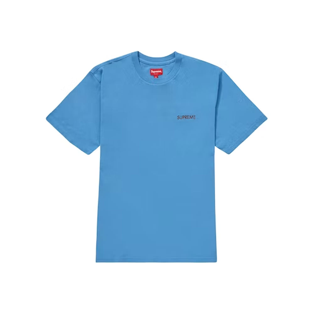 Supreme Washed Capital S/S Top Blue
