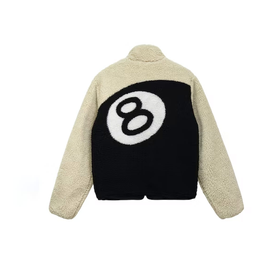 袖丈63【ほぼ新品】stussy 8 Ball Sherpa Jacket ジャケット