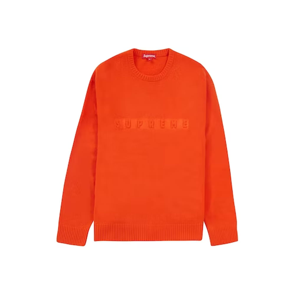 Supreme Embossed Sweater OrangeSupreme Embossed Sweater Orange - OFour