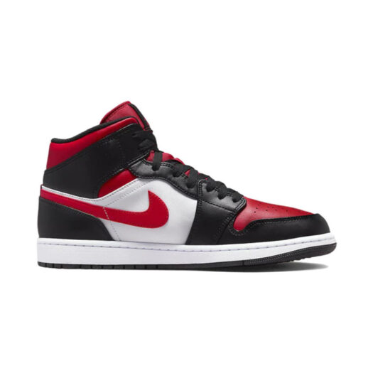 Jordan 1 Mid White Black Red (2022)
