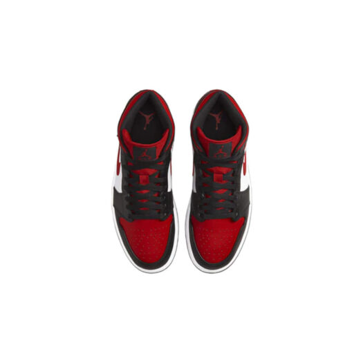Jordan 1 Mid White Black Red (2022)