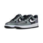 Nike Air Force 1 Low Grey Black Cut Out Swoosh