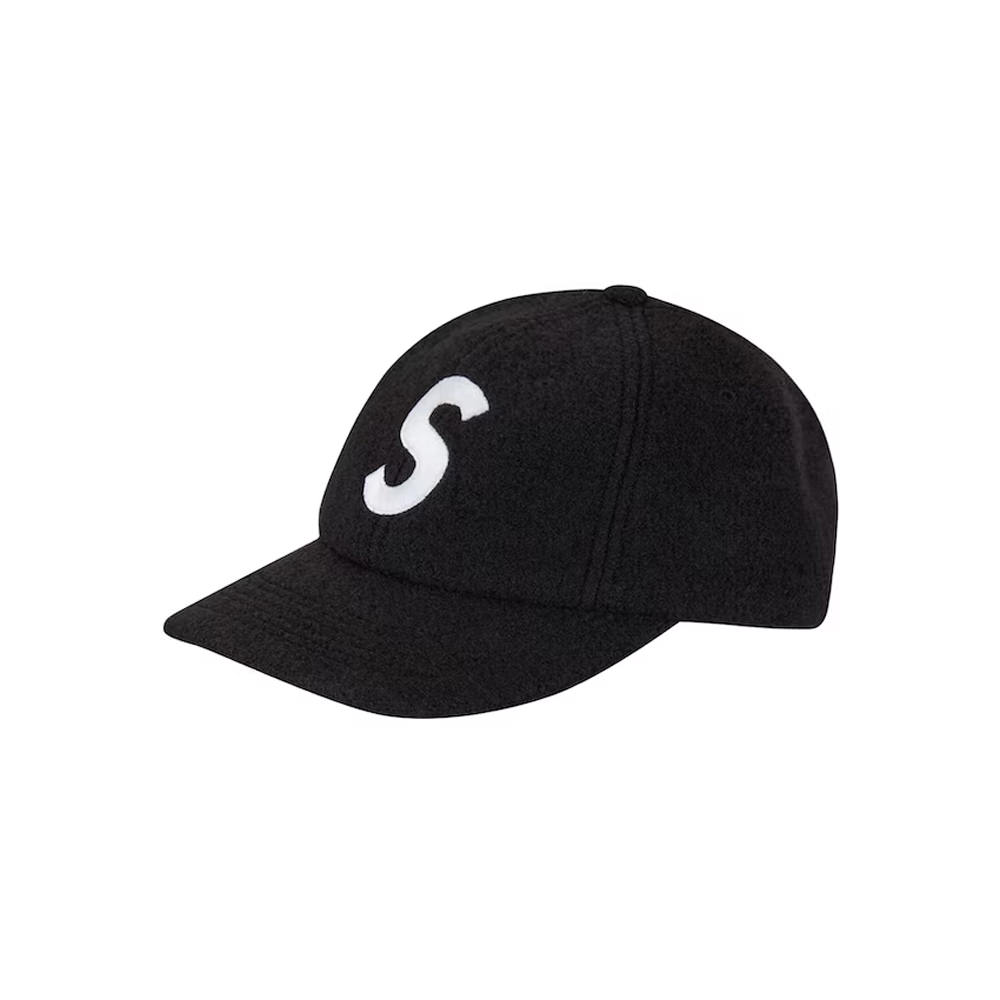 Supreme Boiled Wool S Logo 6-Panel BlackSupreme Boiled Wool S Logo