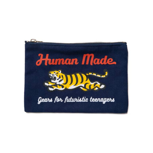 Human Made Tiger Bank Pouch Navy