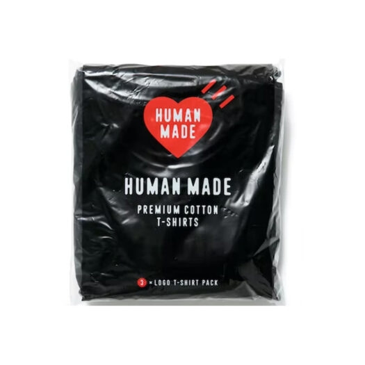 Human Made 3 Pack Premium Cotton T-Shirt Black