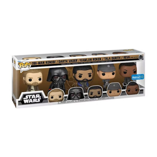 Funko Pop! Star Wars Obi-Wan Kenobi, Darth Vader, Kawlan Roken, Tala Durith & Reva (Second Sister) Walmart Exclusive 5-Pack