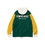 Human Made Hooded Rugby Shirt Green
