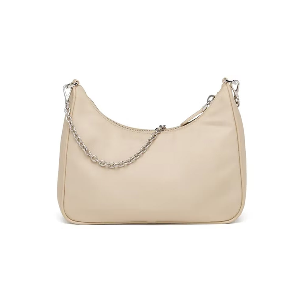 Prada Re-Edition 2000 Re-Nylon Mini Bag Desert Beige in Re-Nylon with  Silver-tone - US