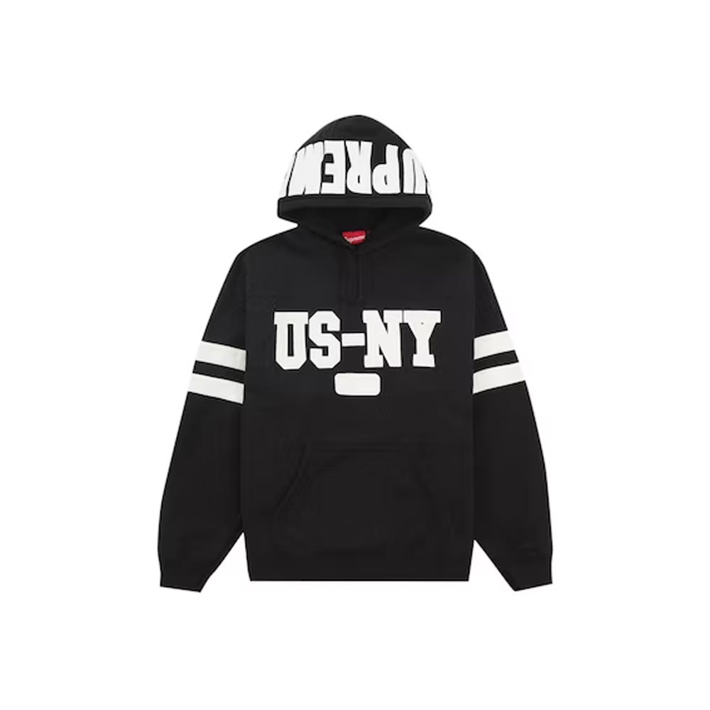 Supreme US-NY Hooded Sweatshirt BlackSupreme US-NY Hooded ...