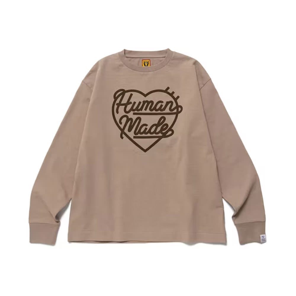 Human Made Heart L/S T-Shirt BeigeHuman Made Heart L/S T-Shirt 