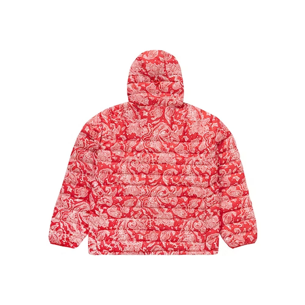 Supreme Micro Down Half Zip Hooded Pullover (FW22) Red