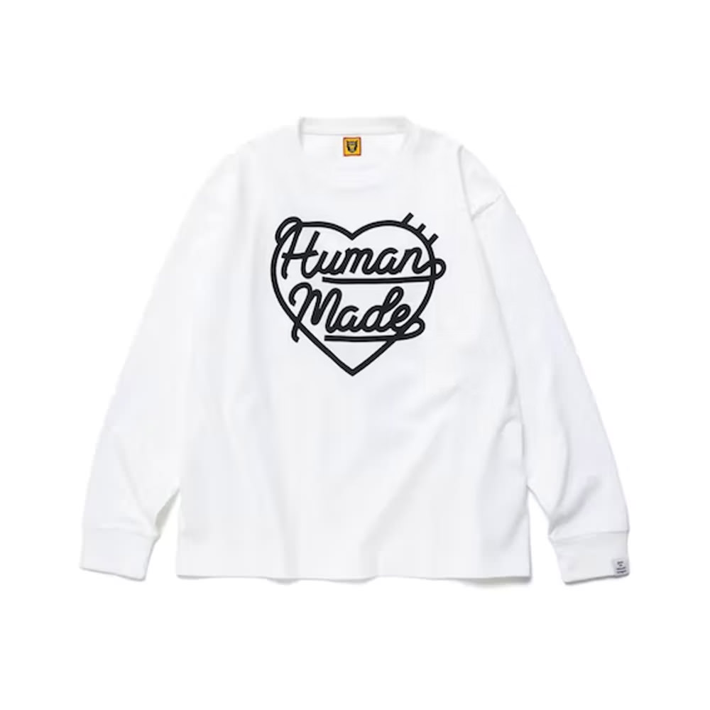 Human Made Heart L/S T-Shirt WhiteHuman Made Heart L/S T-Shirt