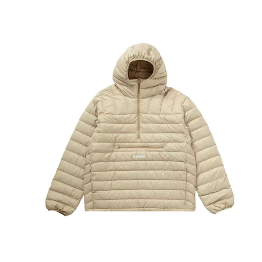 Supreme hooded best sale down jacket