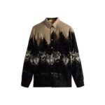 Kith Printed Wolves Cord Ludlow Shirt Black
