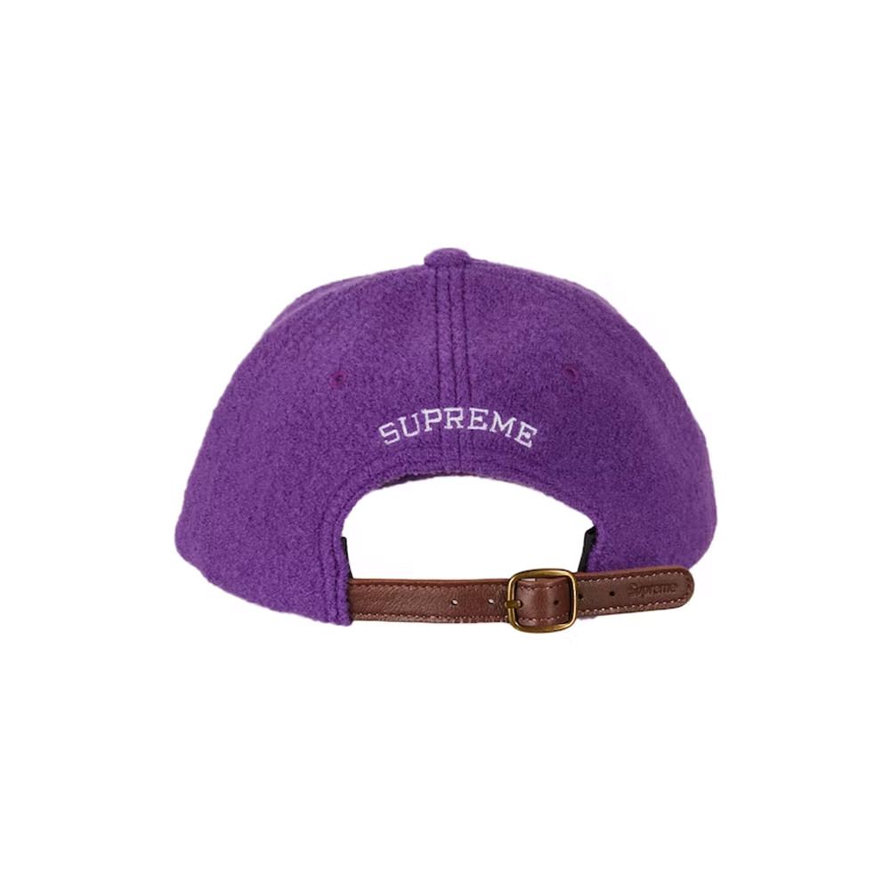 Supreme Boiled Wool S Logo 6-Panel Purple