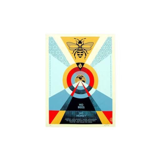 Shepard Fairey No Bees No Honey Print (Signed, Edition of 325) Yellow