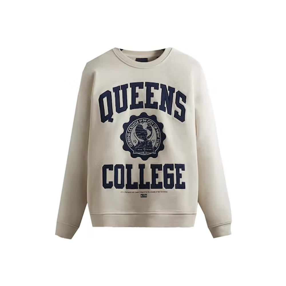 Kith Russell Athletic CUNY Queens College Crewneck WaffleKith Russell ...