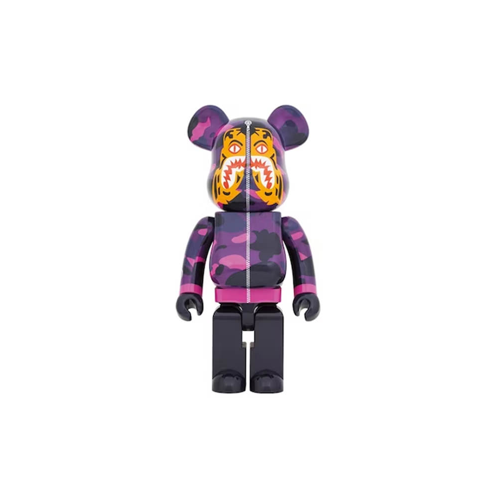 Bearbrick x BAPE Camo Tiger 1000% Purple