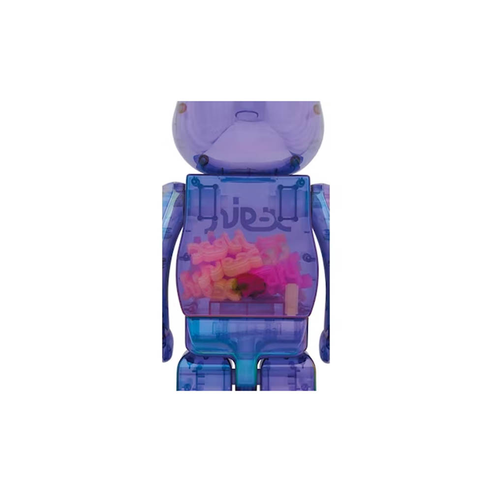 Bearbrick X-girl 1000% Clear Purple