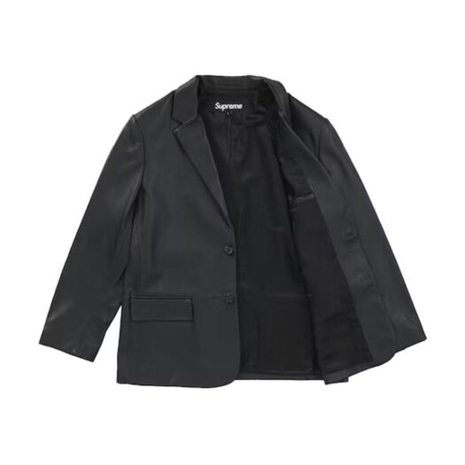 Supreme Leather Blazer (FW22) Black