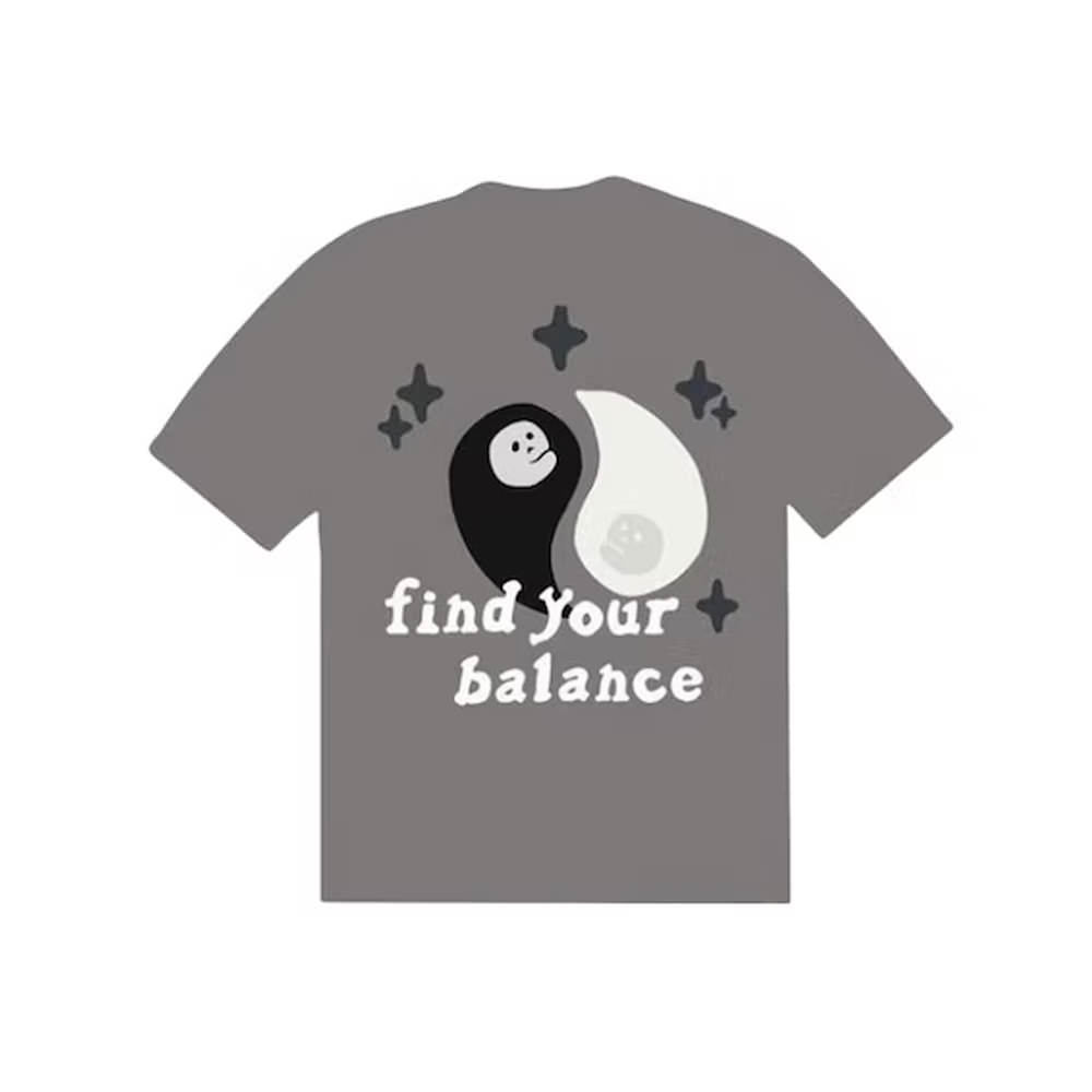 Broken Planet Market Find Your Balance T-Shirt Ash Grey