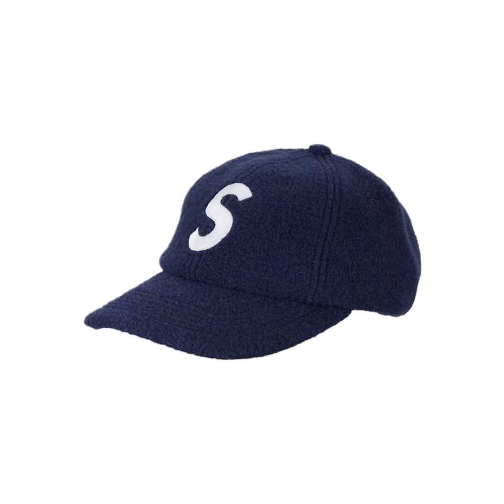 Supreme Boiled Wool S Logo 6-Panel NavySupreme Boiled Wool S Logo